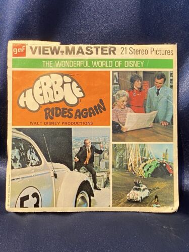 Disney B 578 Herbie Rides Again! 1974 Movie View-Master Reels Packet Complete - Picture 1 of 14