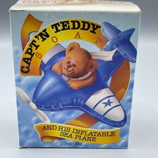 NEW Twinfloats Capt'n Teddy Soap and His Inflatable Sea Plane Bath Toy