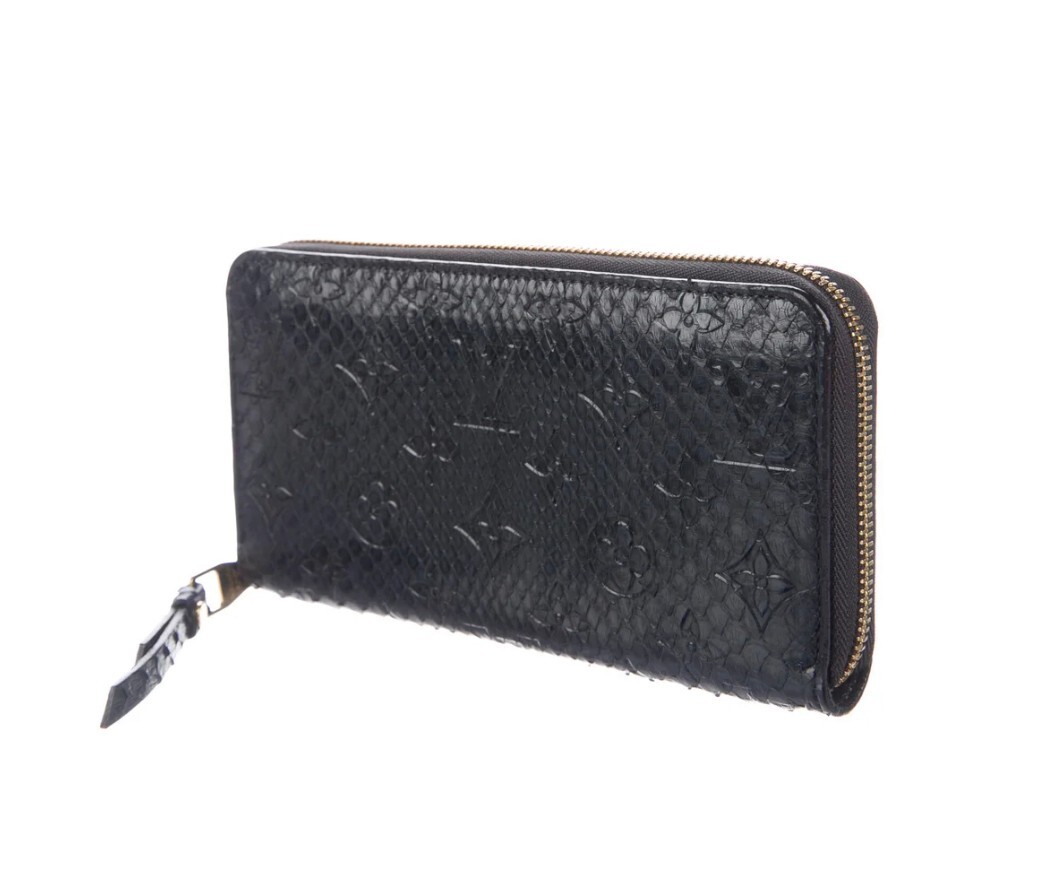 Louis Vuitton Monogram Pattern Python Continental… - image 2