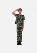 New Camo Army Soldier Halloween Costume Camouflage Boys Child Small career day