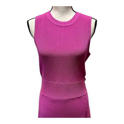 Endless Rose Womens Side Cut-out Bodycon Knit Dress Magenta Sleeveless L NWT - Picture 5 of 14