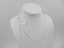 GIANI BERNINI Adjustable 16"- 22" Box Link Chain Necklace in Sterling Silver