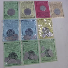 Lot of (10) America's First Silver Dollar Replicas for educational purposes