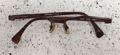 Vintage Alain Mikli Half Rim 2707 Brown Catseye Style Frames Used Very Nice