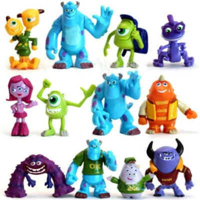 12Pcs Monsters University Mike Sully Monsters Inc Action Figure Kids Gifts Toy *