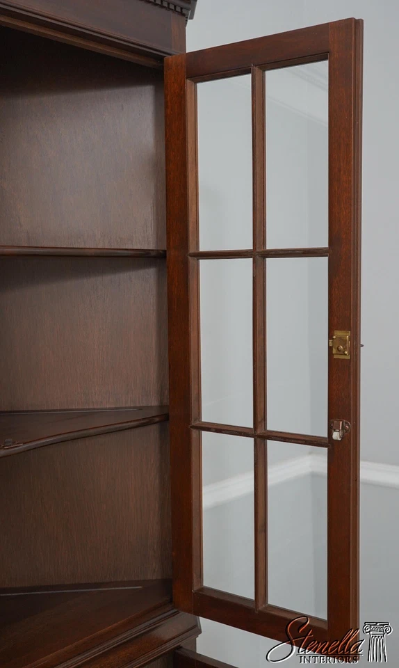 61234EC: Gabinete de esquina de caoba maciza Craftique Foto 4 de 4