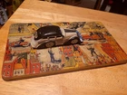 VINTAGE 1930'S MARX TIN LITHO  WIND UP TRICKY TAXI with TIN BUSY STREET