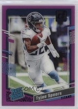 2023 Panini Clearly Donruss Rated Rookie Purple /199 Tyjae Spears #88 08tf
