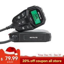 Retevis RA86 GMRS Transceivers Mobile Radio Car Radio Station Repeater Chennels