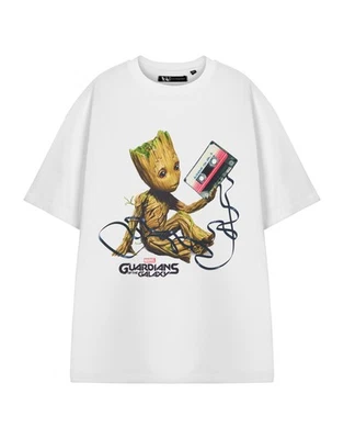 Marvel Guardians Of The Galaxy Blanco Groot Camiseta de manga corta Hombres - Imagen 1 de 4