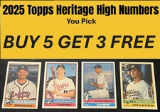2025 Topps Heritage High Numbers #501-700 You Pick Complete Your Set