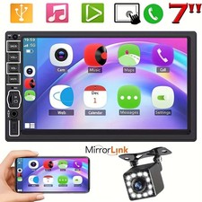 7" 2 DIN Car Stereo Radio Bluetooth USB AUX Touch Screen MP3 MP5 Player Camera