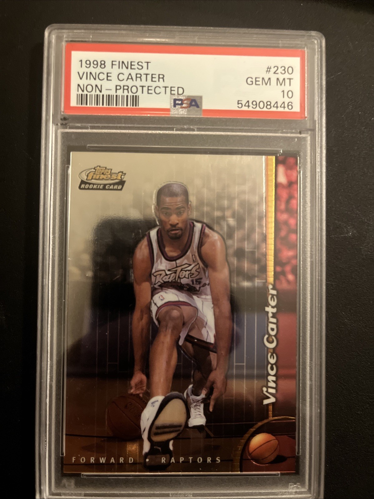 1998-99 Topps Finest - Vince Carter #230 (RC) PSA10