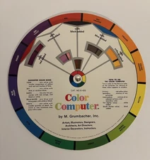 VTG M. Grumbacher Color Computer Double-Sided Circular Wheel (B 420) 1972/ 1977