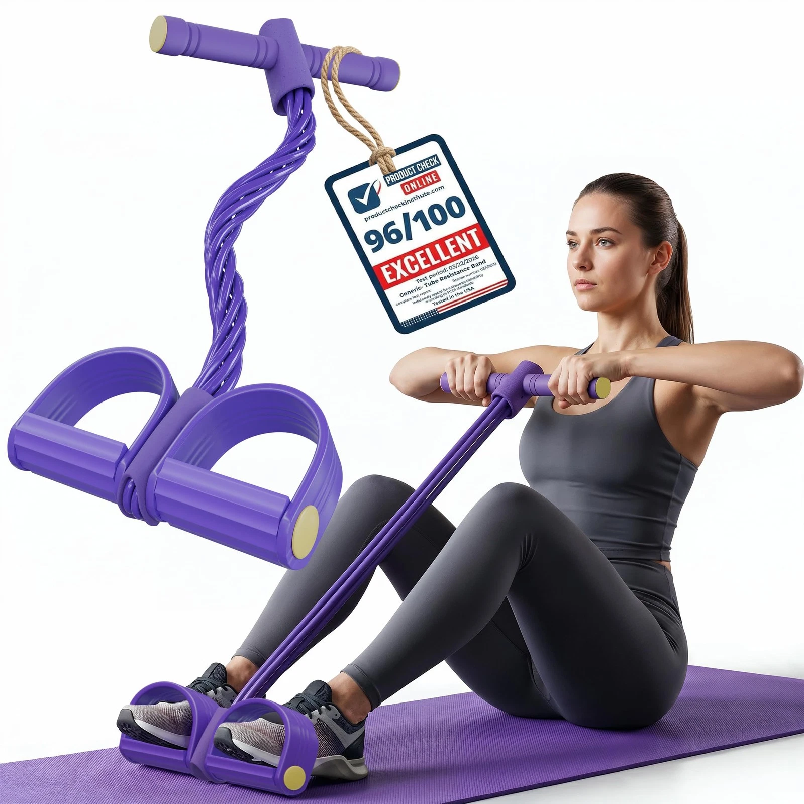 Premium 6 Tube Resistance Band – Powerful, Visible Results with Safe Low-Impa...