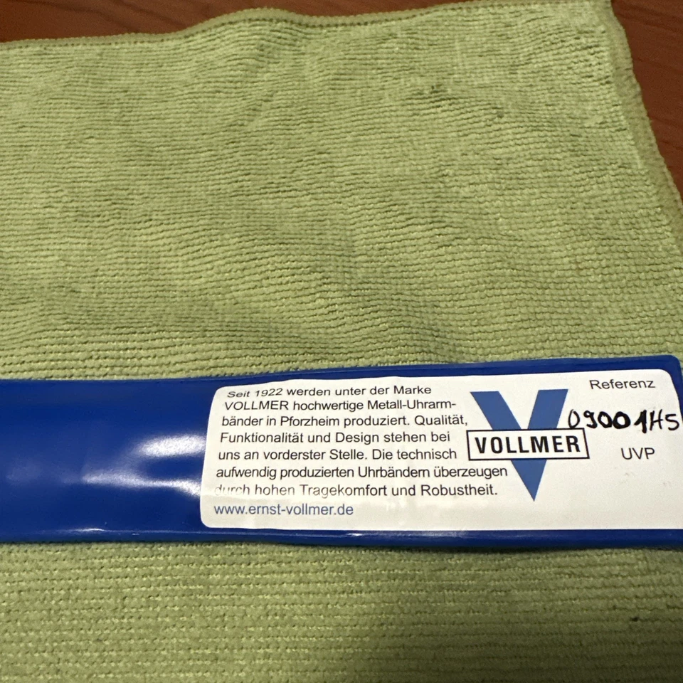 Pulseira de relógio Vollmer titânio titânio 20 mm largura do lugar - 7 polegadas de comprimento - Imagem 4 de 4
