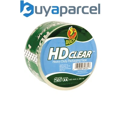 Shurtape 222181 Duck Tape Packaging Heavy-Duty 50mm x 25m Clear SHU222181