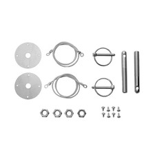 Scott Drake Hood Pin Kit Stainless Steel Mustang 1965-1973