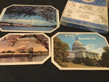 Vintage Maid of Honor 3-piece Mat Set in Box Sears Roebuck Washington DC Design