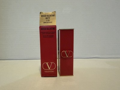 Valentino Rosso Valentino Matte Lipstick Undressed Velvet Light-Lasting 0.12 oz