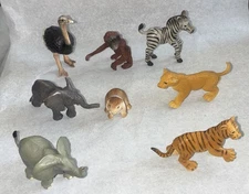 Schleich & Safari Ltd African Wild Animal Babies  Figures, Rabbit Lot of 8