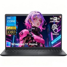 Dell Touchscreen Laptop Computer Intel 10-Core i5-1334U 8GB RAM 512GB SSD Win11H