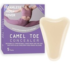 5 Pack Glue-Free Reusable Camel Toe Concealer Pads 100 Food Grade Silicone