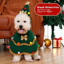 Pet Costume Christmas Tree Outfits Fancy Dress Clothes For dog/Cat Xmas Gifts