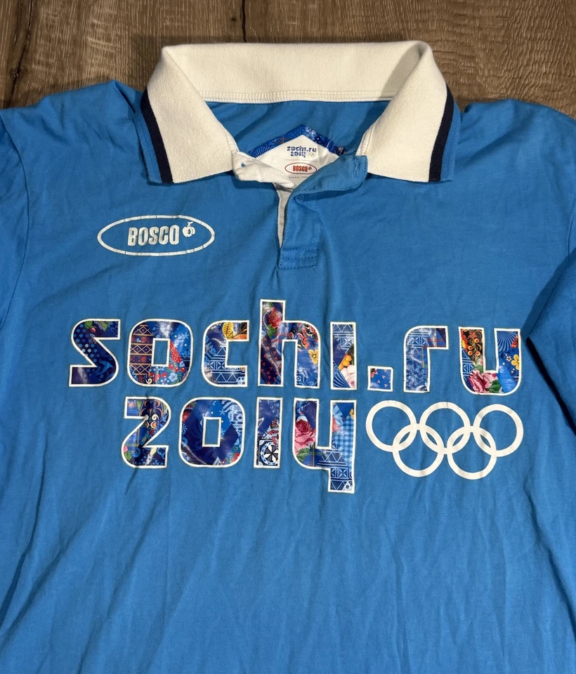 Bosco Sport Sochi Russia Olympics Polo 2014 Men’s Large - Image 2 of 4