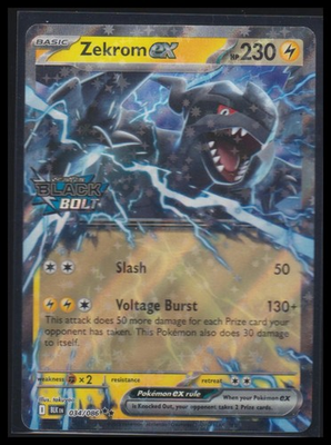 #ad Miscellaneous Cards amp; Products #034 086 Zekrom ex Black Bolt Stamped $1.99