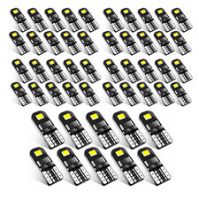 T10 194 168 Led Bulbs White Long Lifespan For Interior License Plate 10-100pcs