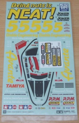 Tamiya 58489 Avante 2011, 9495667/19495667 Decals/Sticker, Neu in OVP