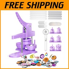 Fast  Efficient 300 Piece Button Maker with Molds - Perfect for DIY Crafts