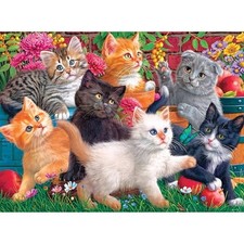 Cra-Z-Art Fancy Cats 750 Piece Jigsaw Puzzle - Kittens at Play