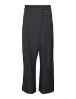Hose Vero Moda Vmzoe Mw Wide Pants Damen, Obsidian, 34W X 32L, Weitschnitt