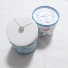 Disney The Little Mermaid Necklace Ariel Silver 925 Pink Gold Akoya pearl SE1005