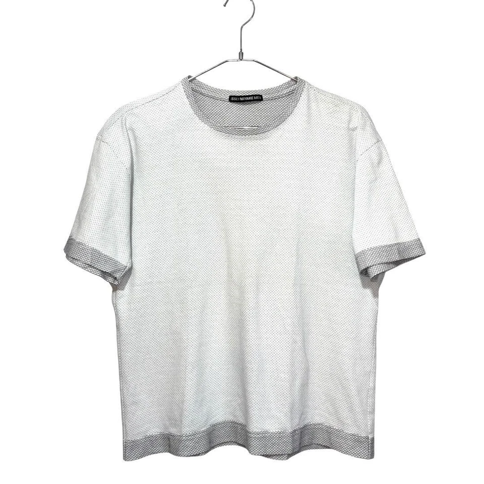 CAMISETA MASCULINA DE MALHA ISSEY MIYAKE USADA 1 FAVO DE MEL BRANCO? GOOD M-14F37 - Imagem 2 de 4