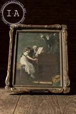 The Harpsichord Lesson | Framed Muenier Chromolithograph