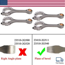 4pcs Connecting Rod Fits for 2011-2020 Kia Sorento Sportage Hyundai Sonata 2.4L