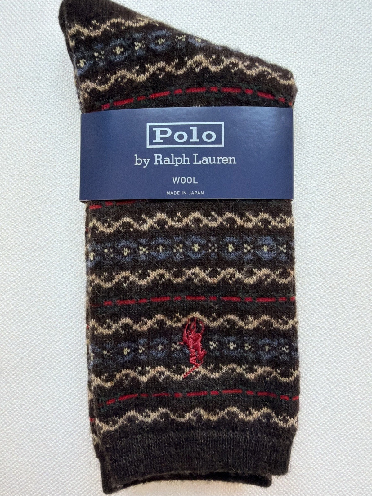 Polo Ralph Lauren Women’s Wool Socks Fair Isle Pattern