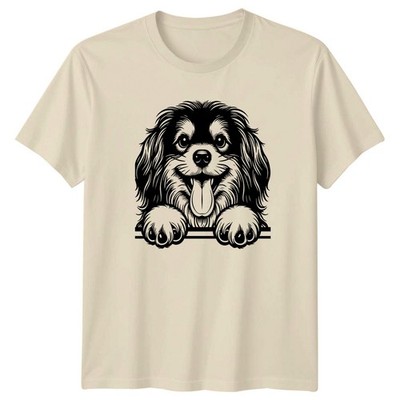 Happy Dog Paws Hunde Tiere Herren T-Shirt Damen Tee Grafik Unisex Oberteil...