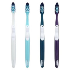 Oral-B 80828179 CrossAction All-in-One Toothbrushes 35 Tuft Soft 4 Assorted 12Bx