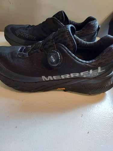 Merrell Mens Agility Peak 5 Boa Gtx Vibram Black Shoes 9.5 - Picture 4 of 7