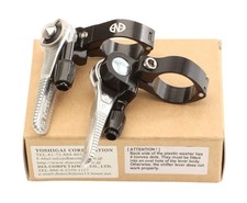 Dia-compe Ene Thumb Shifters Pair 2-3s Left X 8-9-10s Right Black New Nos Nib Dia-compe Ene Thumb Shifters Pair 2-3s Left X 8-9-10s Right Black New Nos Nib