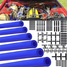 Blue Car Engine Silicone Vacuum Tubing Hose Line Kit For Lincoln Accessories