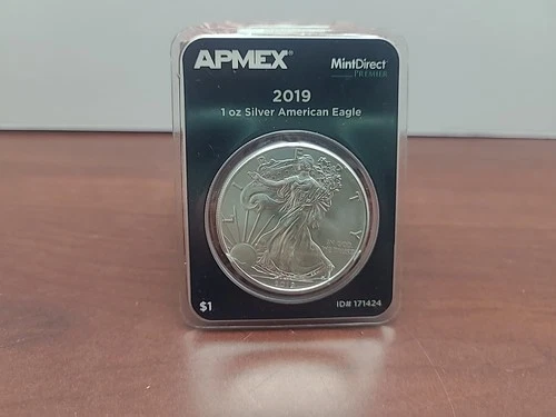 2019 American Silver Eagle $1 Coin Uncirculated - BU APMEX Mint Direct