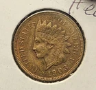 1903 INDIAN HEAD CENT PENNY wFULL LIBERTY AU