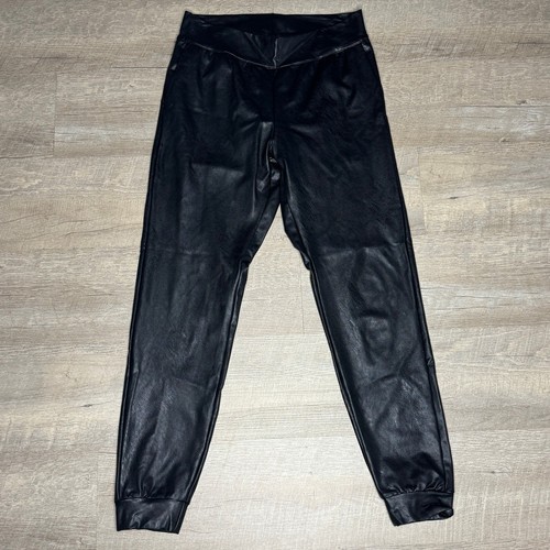 COMMANDO Faux Leather Jogger Minimalist Capsule Slimming Whimsigoth Vegan Black