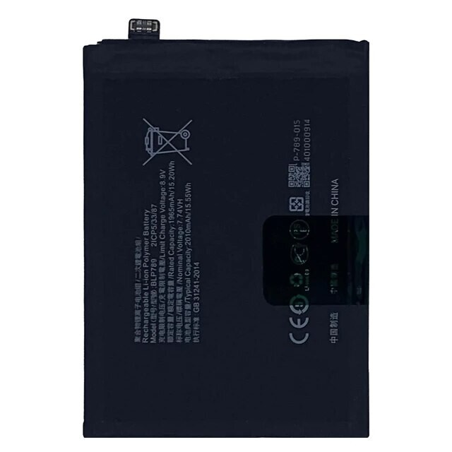 BATTERIA PARI A ORIGINALE PER OPPO RENO 4 5G CPH2113 PILA BLP789 4020MaH