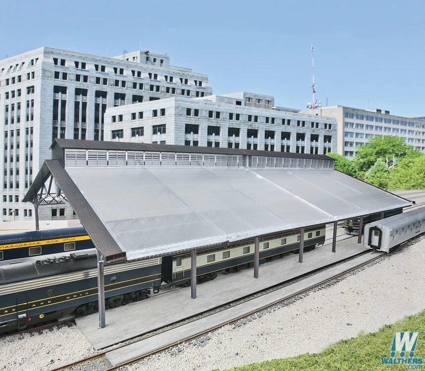 Walthers 933-2984 Train Shed w/ Clear Roof Kit HO Scale Train - Image 2 of 2